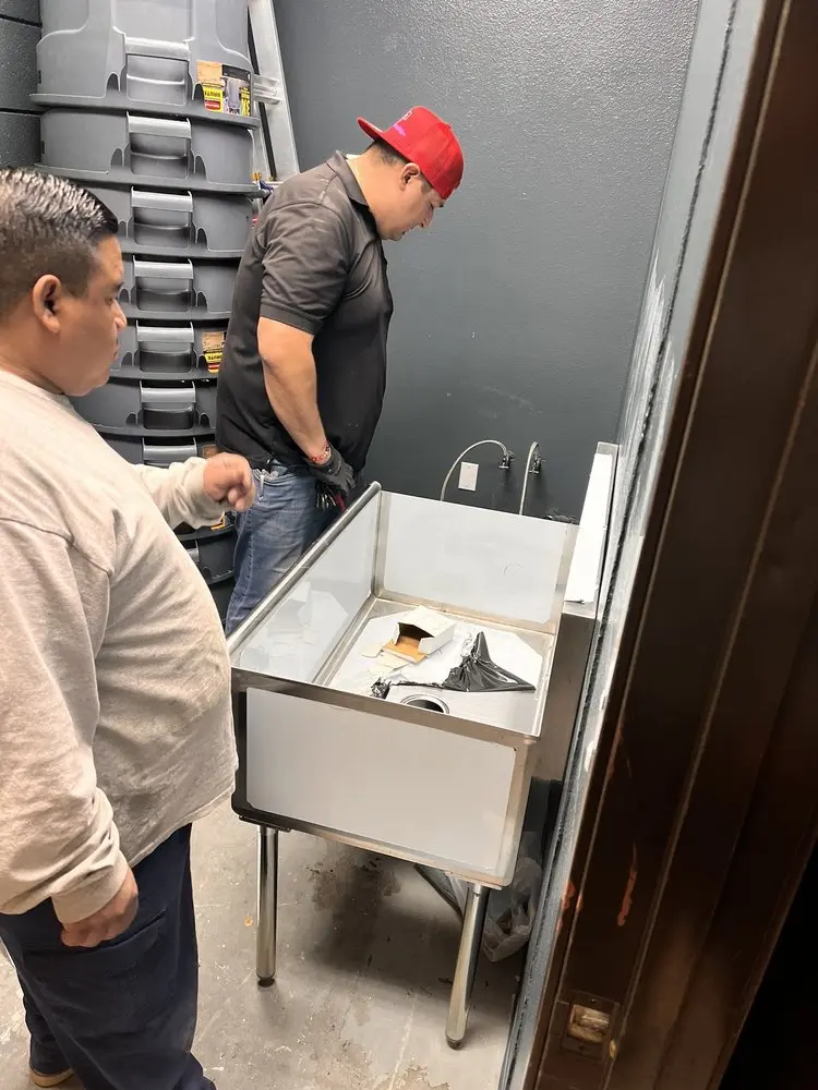 Commercial plumbing and sink installation in Willard